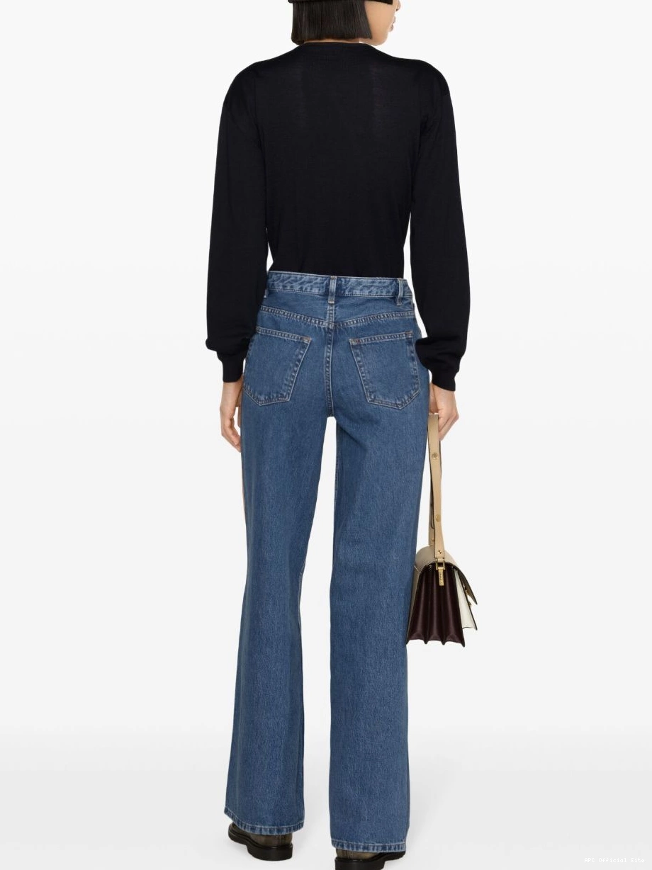 Affordable Elisabeth high-rise A.P.C. Women wide-leg jeans 0426